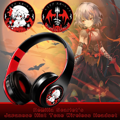 Fate Grand Order Jeanne d'Arc Anime Bluetooth Headphones Wireless Gaming Headset with Microphone, Stereo Sound, Silent Disco Earphones