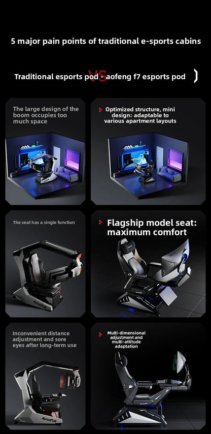 Ergonomic Gaming Office Chair E-Sports Chair with Adjustable Height, Executive Computer Desk Chair, Comfortable Swivel Armchair for Gaming & Work