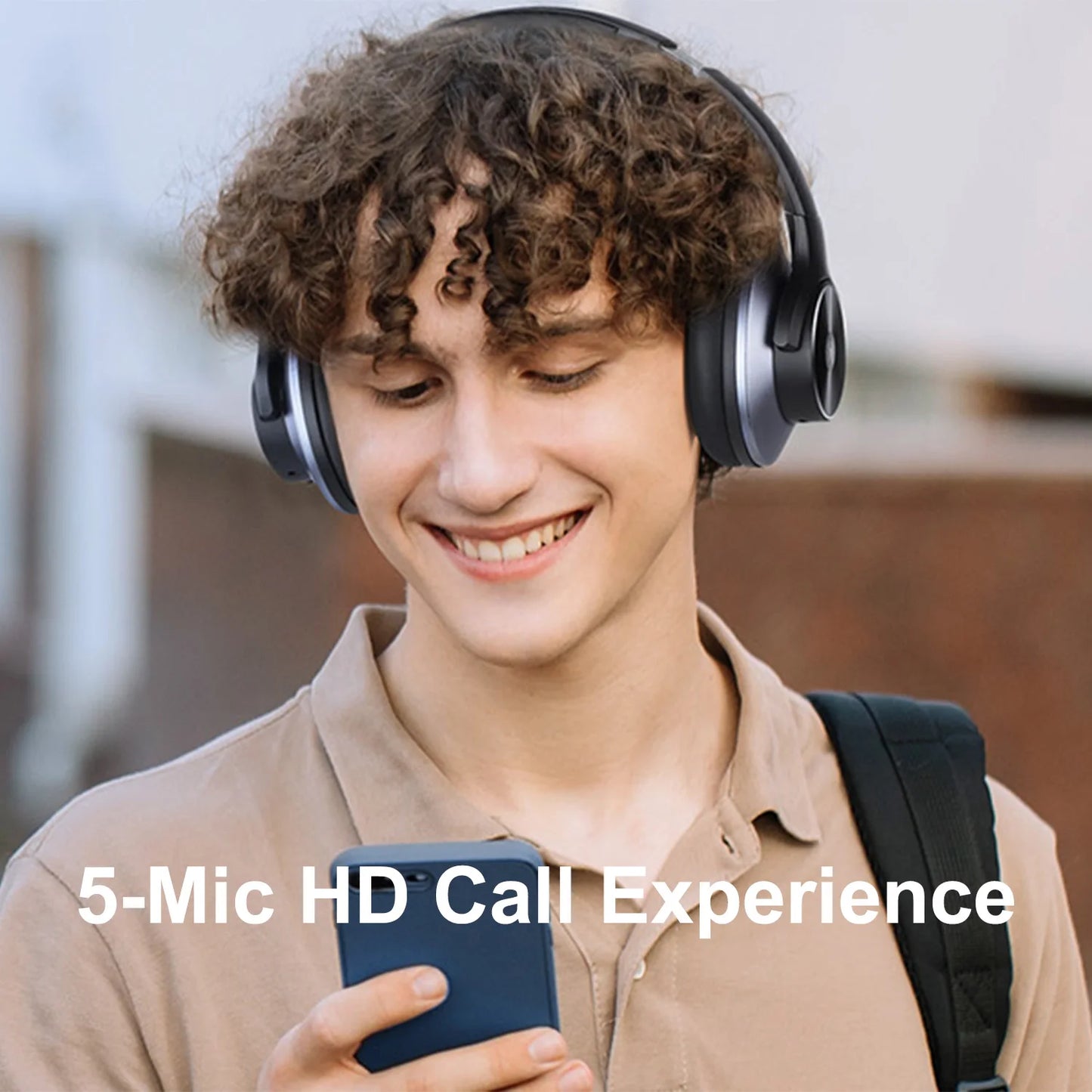 Oneodio A10 Bluetooth 5.4 Headphones Hybrid Active Noise Cancelling With Hi-Res Audio Over Ear Wireless Headset ANC With 5-Mic