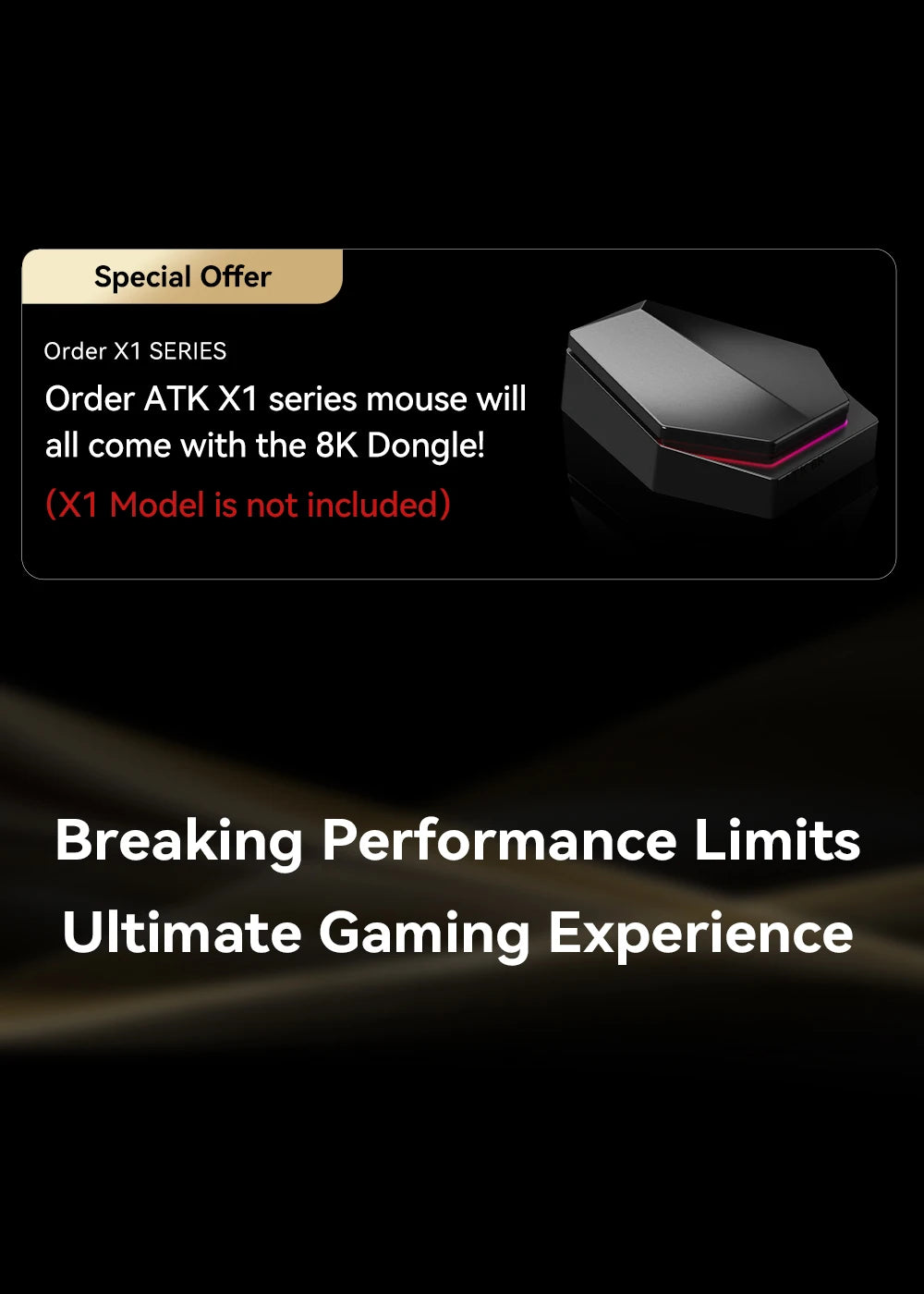 ATK X1 Series Wireless Gaming Mouse Bluetooth 8K Ultra Lightweight 49g FPS Mouse with PAW3950 Sensor, Tri-Mode Custom Gamer Mouse