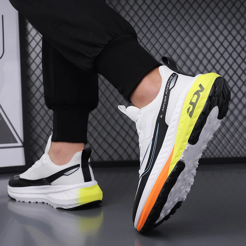 Chaussures de marche pour homme, outdoor, antidérapantes, de bonne qualité, tendance, plates, résistantes à l'usure, respirantes, baskets décontractées, sportives, chaussures de course pour homme