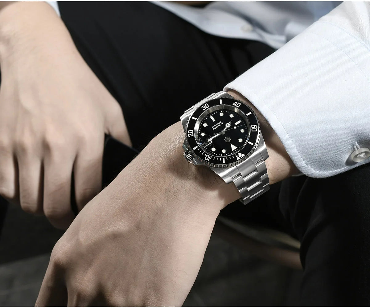 San Martin Upgraded Version 40mm Water Ghost Diver Watch Men Luxury Automatic Mechanical Watches Sapphire Waterproof 200m SN0017