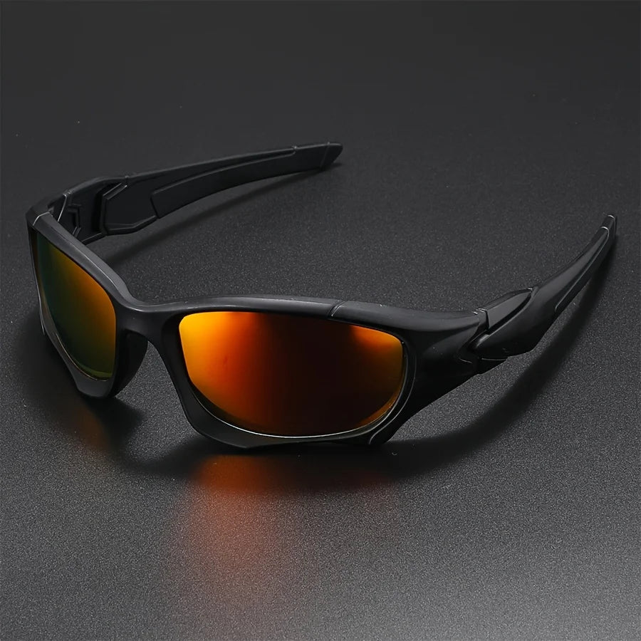 Tactical Windproof Fishing Sunglasses Men Women Classic Camouflage Shades with UV Protection for Outdoor Driving Cycling Hiking