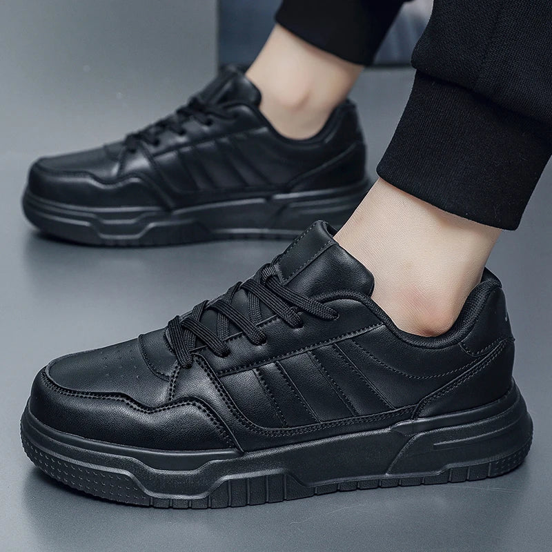 Plus Big Size 50 51 52: zapatillas de cuero para hombre, zapatillas deportivas informales, zapatillas planas de skate para dropshipping