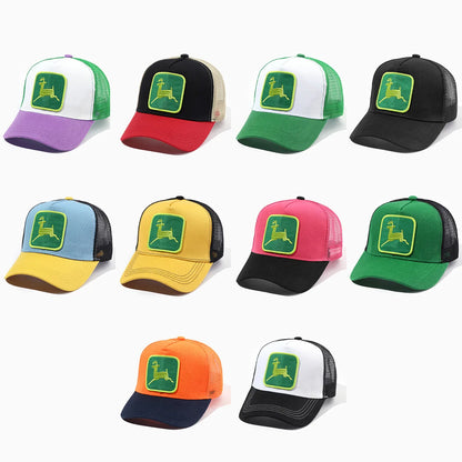 Cappellino da donna Elk Embroidery con visiera a becco d’anatra, cappellino da baseball a tesa larga con protezione solare, cappellino in rete regolabile, cappellino pronto per l’esportazione