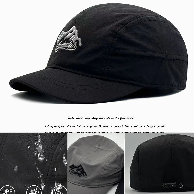 Gorra de béisbol para hombre con cabeza grande, parte trasera cerrada, ala corta de 5 cm, gorras ajustadas de malla, gorras elásticas totalmente cerradas, tallas 56-60 cm y 61-65 cm