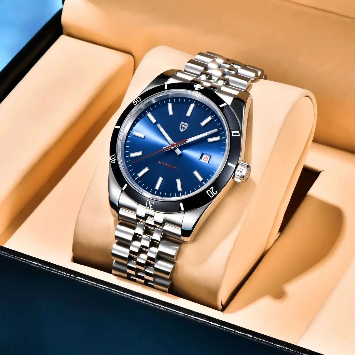 PAGANI DESIGN O-Graph Blue 2026 New Men's Mechanical Watches Luxury Automatic Watch For Men AR Sapphire glass Wristwatch Men