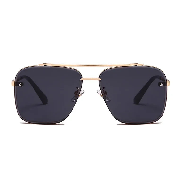 Classic Square Sunglasses Cool Men Vintage Luxury Brand Design Metal Sun Glasses Women Shades UV400 Oculos De Sol