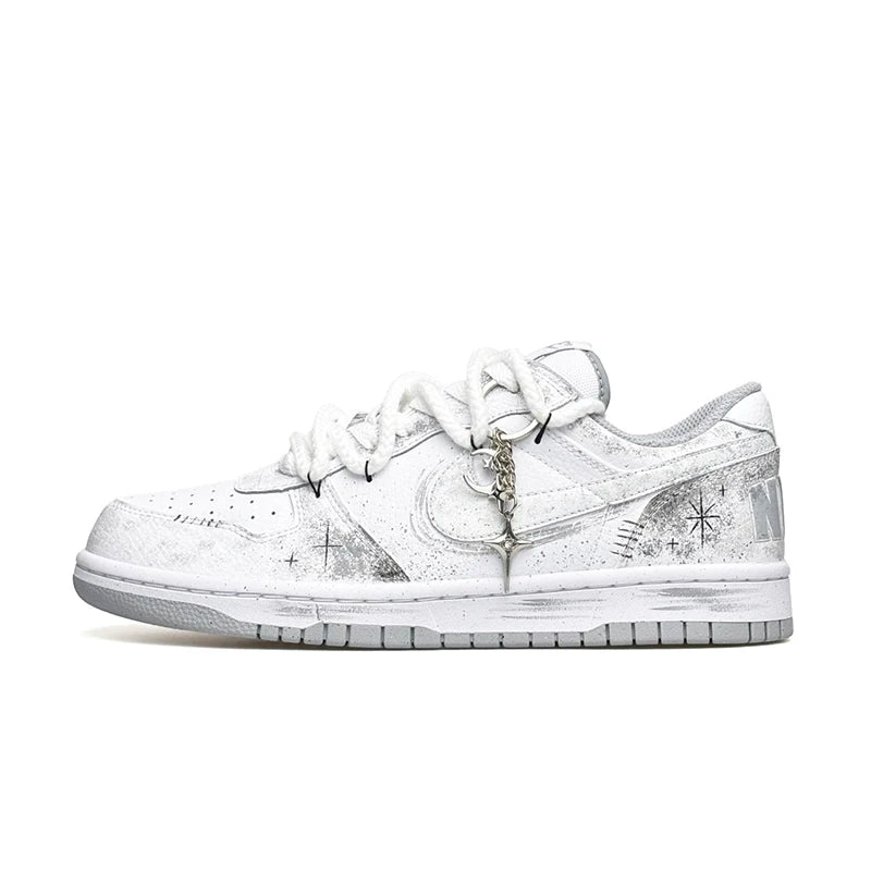 Custom Sneakers Nike Dunk Low "Wao" Special Gift Bag Edition High Street Deconstructed Hand-Painted Oriental Gradient For Men