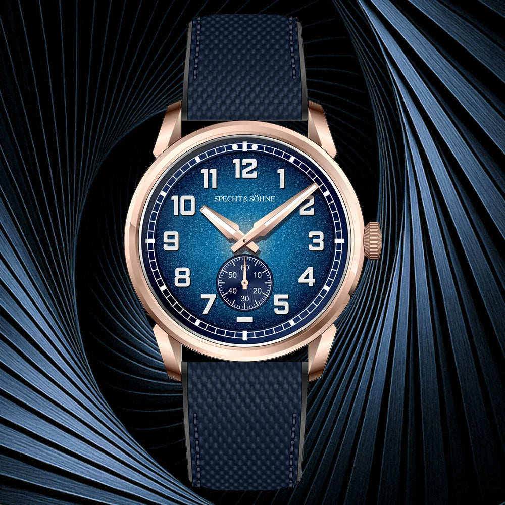 Specht & Söhne New Automatic Mechanical Wristwatches For Men Japan C3 Luminous Sapphire Crystal Sports Watch ﻿5Bar Waterproof