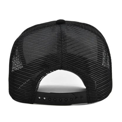 Modebaseballkasket i printet, åndbart net til forår/sommer – Gorras med personligt logo til mænd, kvinder og par – Visirhat, casquette