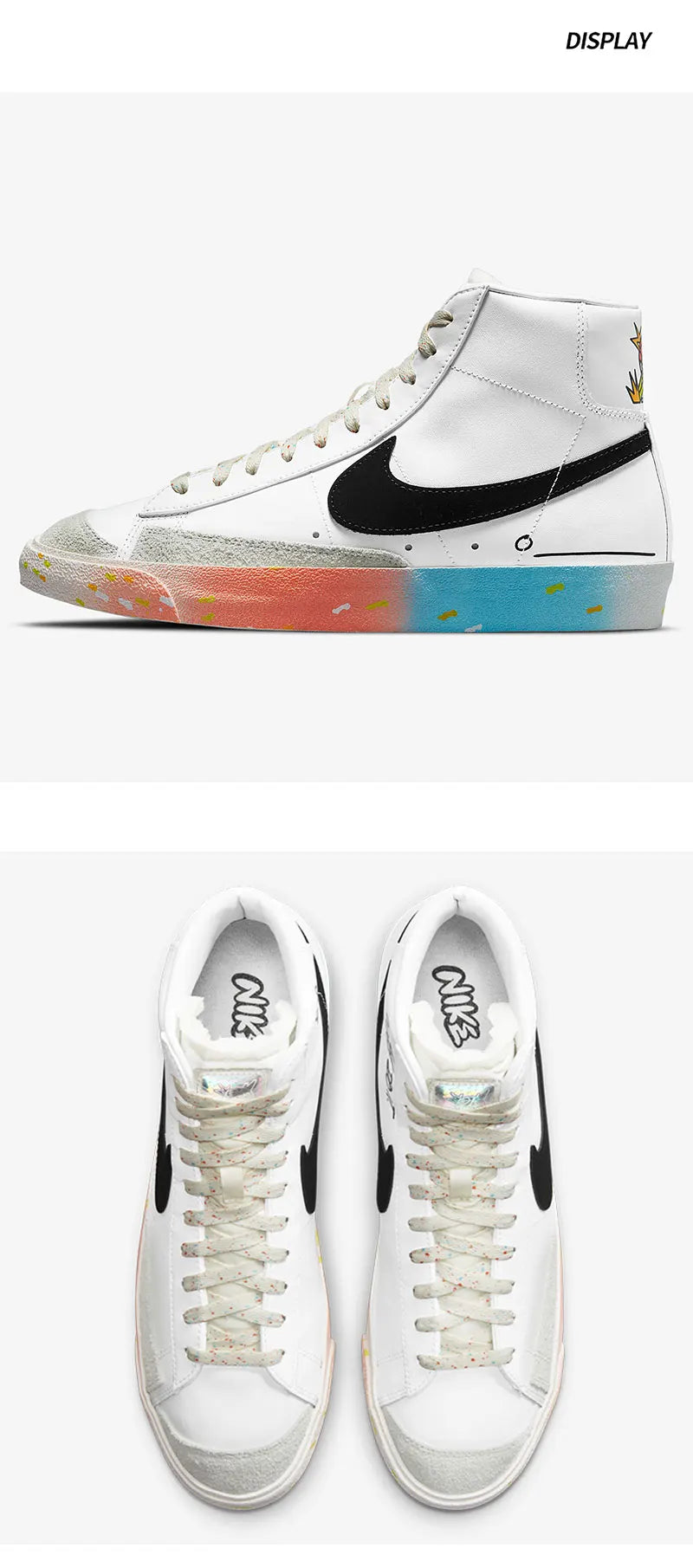 Nike Authentic Seasonal Unisex Blazer Mid High-Top Casual Sneakers DJ4278-101