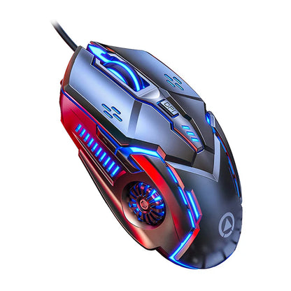 YINDIAO Ergonomic Wired Gaming Mouse RGB LED Backlit 3200DPI 6 Button Mechanical USB Mouse for PC Laptop Computer Gaming