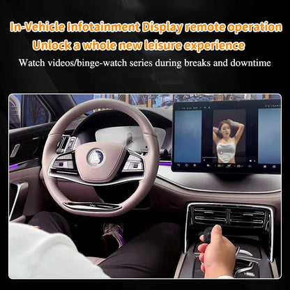 Trackball Finger Ring Mouse 2.4G + Bluetooth Wireless Remote Control Mouse for PPT, Presentations, Smart TV, Car Display & PC