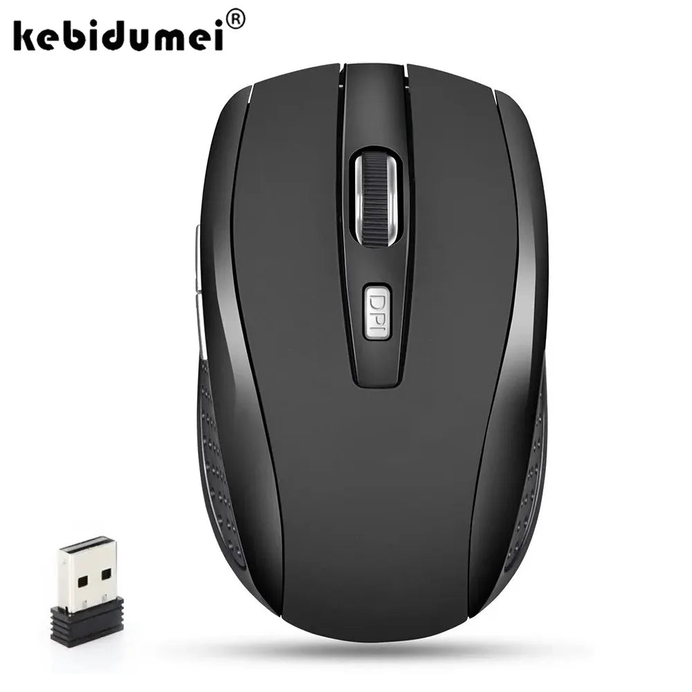 Wireless Mouse 2.4G Silent Optical Mouse with Adjustable 1600 DPI, Portable Wireless Mouse for Laptop, Notebook, PC & MacBook