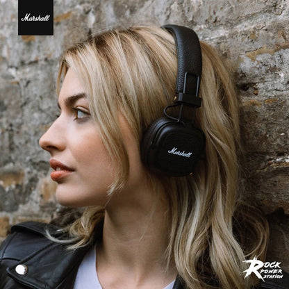 Marshall Major III Wireless Bluetooth Headphones with Deep Bass, Active Noise Cancelling, Foldable Over-Ear Wireless Headphones with Microphone
