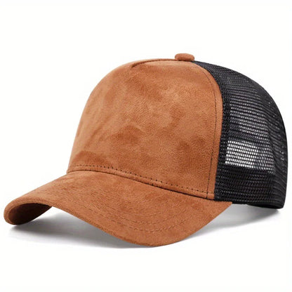 Sommer-baseballkasket i mesh til kvinder og mænd med bogstavpatch, snapback-kasket, afslappet, åndbar, unisex, street, hiphop, trucker-kasketter