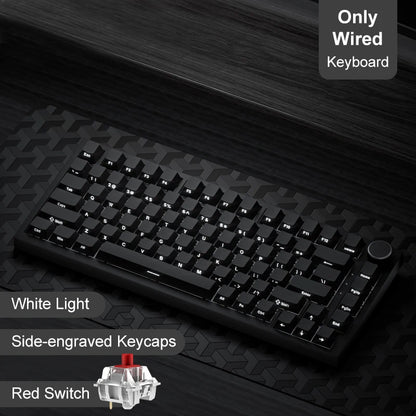 AJAZZ AK820 Pro Gaming Mechanical Keyboard Bluetooth 5.1 Wireless RGB Hot Swappable Gasket Keyboard with TFT Screen & Knob