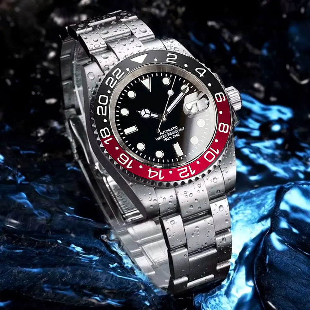 200m Waterproof Miyota8215 Automatic Men Watch Diver Watches 40mm Mechanical Movement Luminous Jubilee Strap Glide Lock Buckle