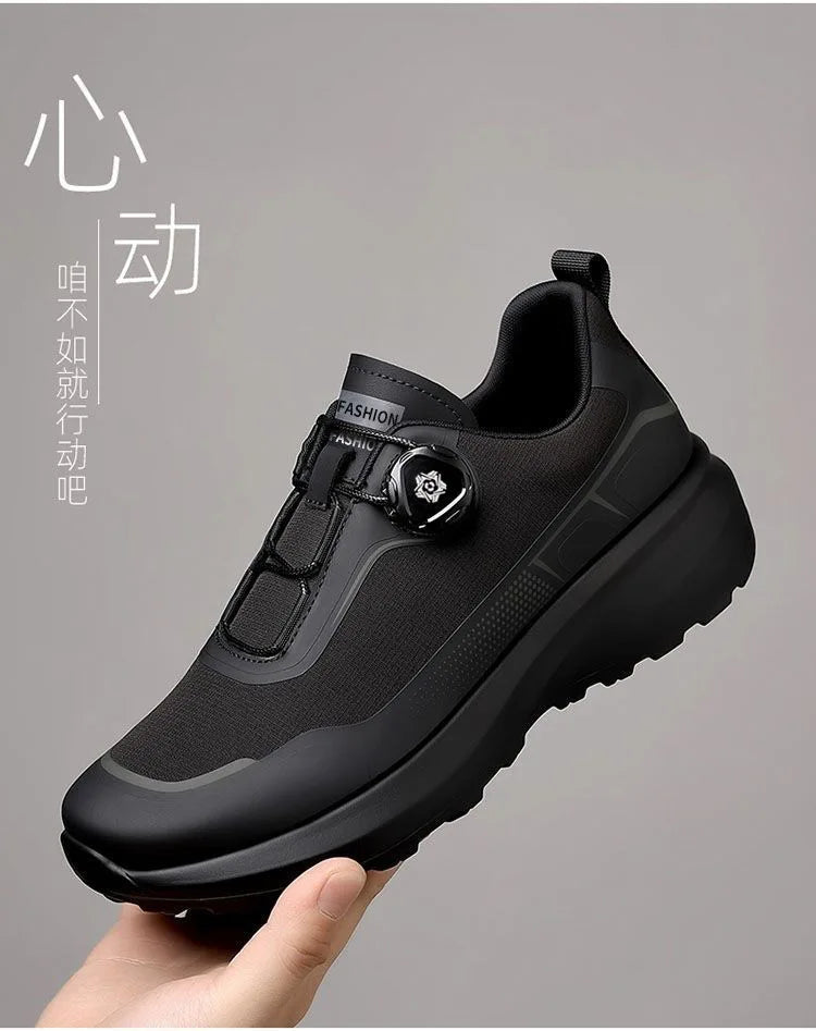 Outdoor men's sneakers 2026 new spring and summer thick soled sports shoes men's hiking daddy shoes casual footwear for men