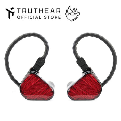 TRUTHEAR x Crinacle ZERO:RED Auriculares intrauditivos audiófilos con cable, doble driver dinámico, 0.78 2Pin HiFi