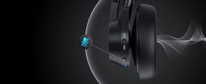 Bluetooth Headset V5.4 Wireless Headphones with Mic, Noise Cancelling Bluetooth Headset for Work, Office Calls, Zoom Meetings, Laptop & Mobile