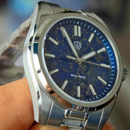 Watchdives WD0003B ‌Aventurine Dial Watch VH31 Quartz Movement Sapphire Crystal Luminous 100m Waterproof 36mm Vintage Watches