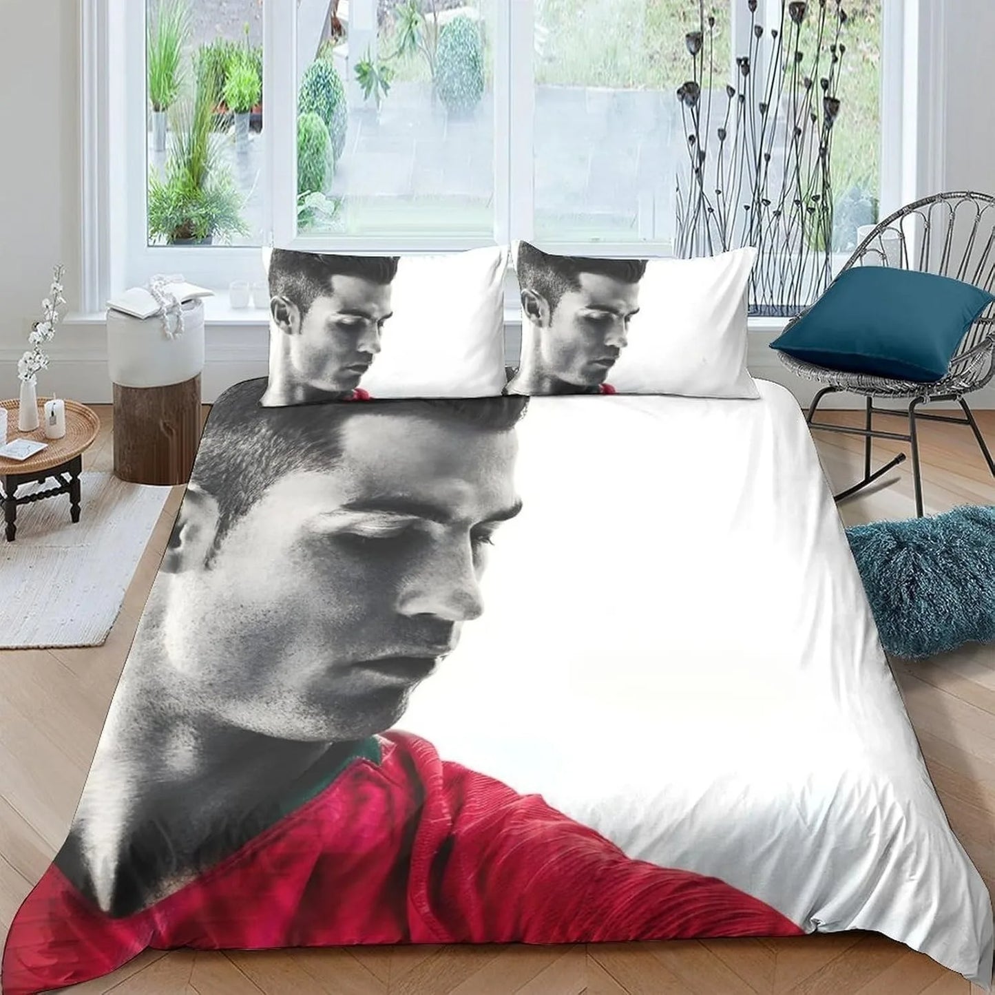 Football Ronaldo Duvet Cover CR7 Bedding Set Adult Boy Girl Bedroom Decoration Children Gift Single Double Large Size