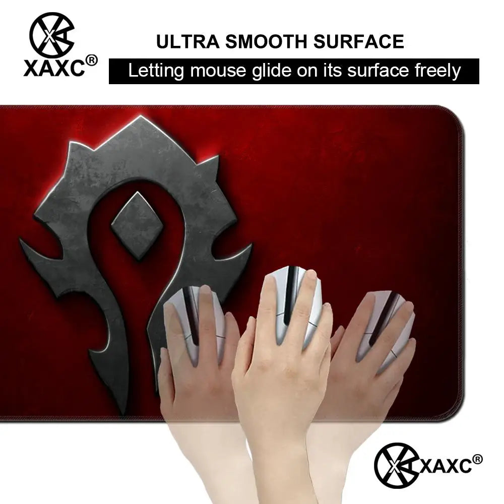 Lich King World Of Warcraft XAXC Mouse Pad large keyboard mouse desk pad non-slip rubber gaming mouse pad laptop mouse carpet
