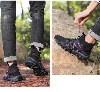 Chaussures unisexes respirantes à séchage rapide pour la pêche et les sports nautiques, bottes aquatiques d'été pour la pêche en amont, chaussures de plage antidérapantes pour femmes, à porter pieds nus