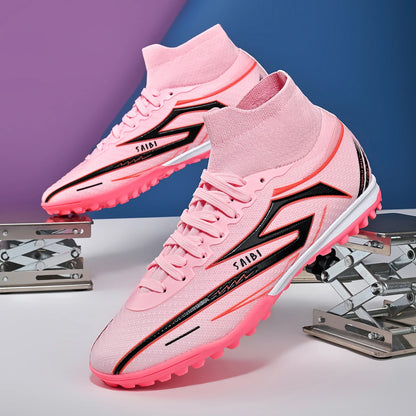Chaussures de football TF Turf, tissu PU souple, semelle en caoutchouc antidérapante, résistantes à l'abrasion, pour les activités sportives sur le campus