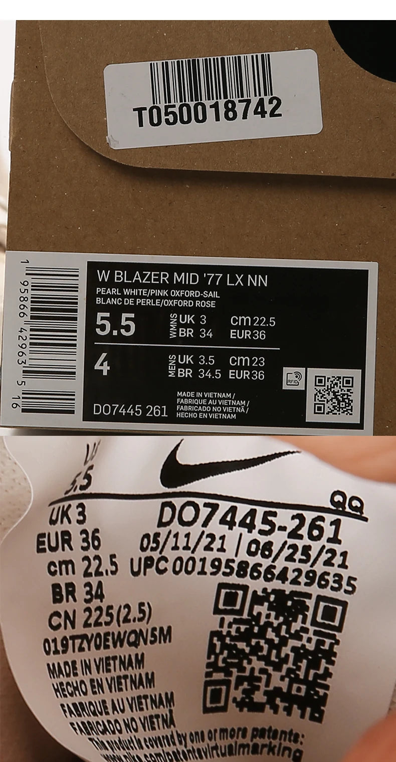 Nike Official Genuine BLAZER Pioneer - Scarpe casual sportive alte da donna DO7445-261