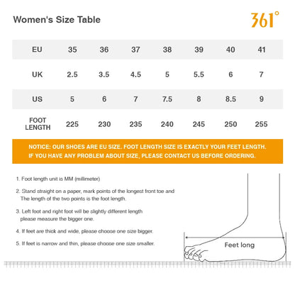 361 Degrees Women's Running Sports Shoes Shock Absorption Rebound All-match Fashion Comfortable Sneakers Male 682232237