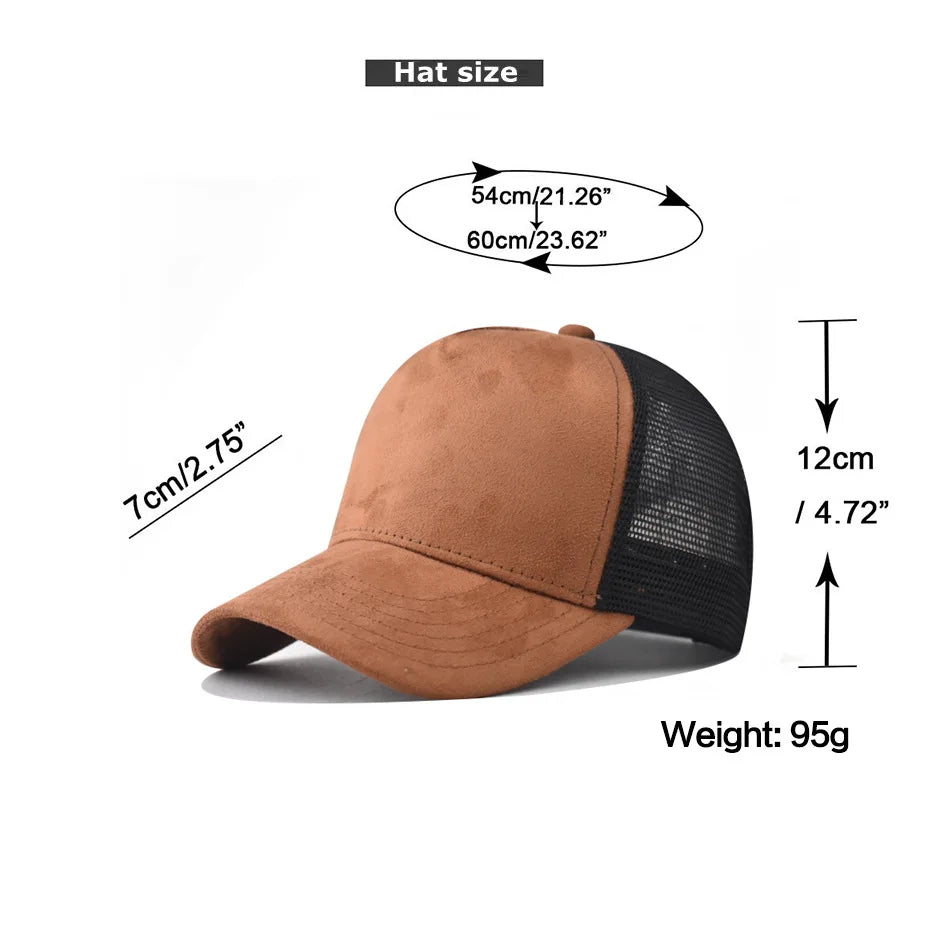 Sommer-baseballkasket i mesh til kvinder og mænd med bogstavpatch, snapback-kasket, afslappet, åndbar, unisex, street, hiphop, trucker-kasketter