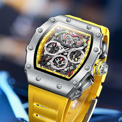 ONOLA 6827 Fashion Sports Quartz Men's Watch Waterproof Luminous Calendar Chronograph Watches for Men Relogios Masculino Часы