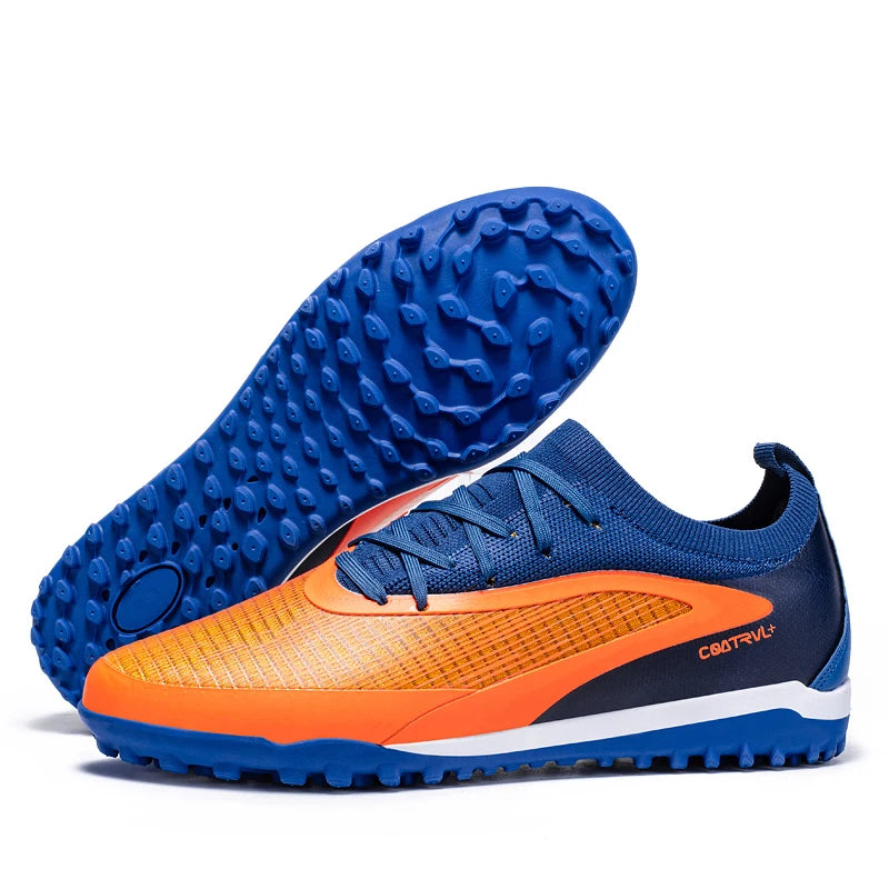 Bottes de Football professionnelles antidérapantes, baskets de sport sur le terrain, TF/FG, chaussures d'entraînement ultralégères, crampons de Football