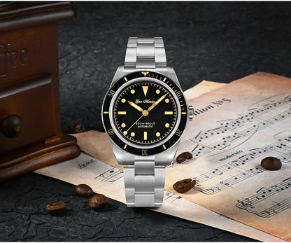 San Martin Vintage 38mm 6200 Diver Watch New Upgraded for Men Luxury NH35 Automatic Mechanical Sapphire Waterproof 200m Relojes