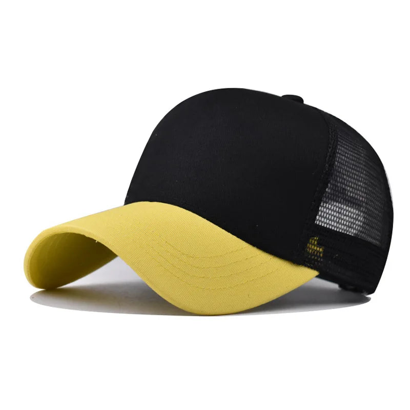 Cappellino da baseball per adulti, cappellino a rete, visiera curva poco profonda, cappello unisex, cappello estivo, cappello traspirante, cappellino da ombra, cappellino per primavera e autunno, cappellino hip hop aderente
