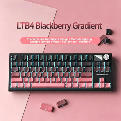 The New Hot-Selling EPOMAKER x AULA F75 75% ANSI Hot-Swappable Washer Bluetooth 5.0/2.4G Wireless/wired Mechanical Keyboard PBT