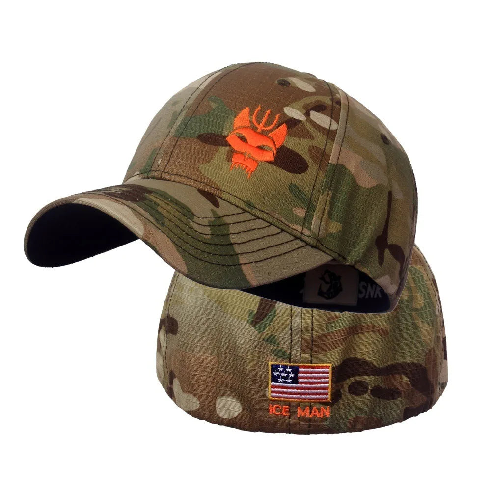 Trendy Seal Team Series Baseball Caps National Flag Cotton Snapback Hat Acrylic Fibers Stretchable Hat
