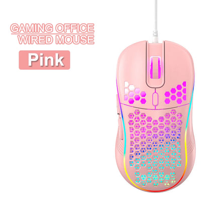 VAORLO USB Wired Gaming Mouse 7200DPI Adjustable Optical Gaming Mouse with RGB Lighting, Ergonomic Mechanical Gaming Mouse for PC, Laptop & Office