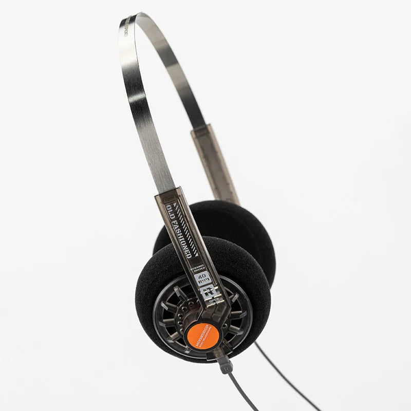 MOONDROP OLD FASHIONED On-Ear Headphones 40mm Dynamic Driver Wired Headphones with 3.5mm Plug, HiFi Audio Headset with Volume Control