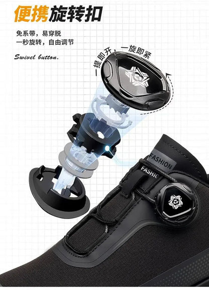 Outdoor men's sneakers 2026 new spring and summer thick soled sports shoes men's hiking daddy shoes casual footwear for men