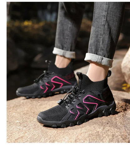Chaussures unisexes respirantes à séchage rapide pour la pêche et les sports nautiques, bottes aquatiques d'été pour la pêche en amont, chaussures de plage antidérapantes pour femmes, à porter pieds nus