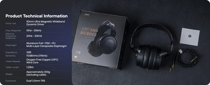 SIMGOT EP5 High-Performance 50mm Dynamic Driver Wired Headphones – HiFi Gaming Headset, Low Impedance, High Sensitivity, 7.1 Surround Sound