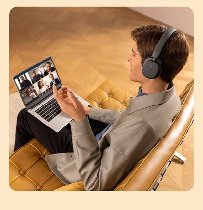 Auriculares inalámbricos Bluetooth 5.3 circumaurales Baseus – Diafragma HiFi de 40mm, auriculares plegables con 70H de reproducción y audio espacial