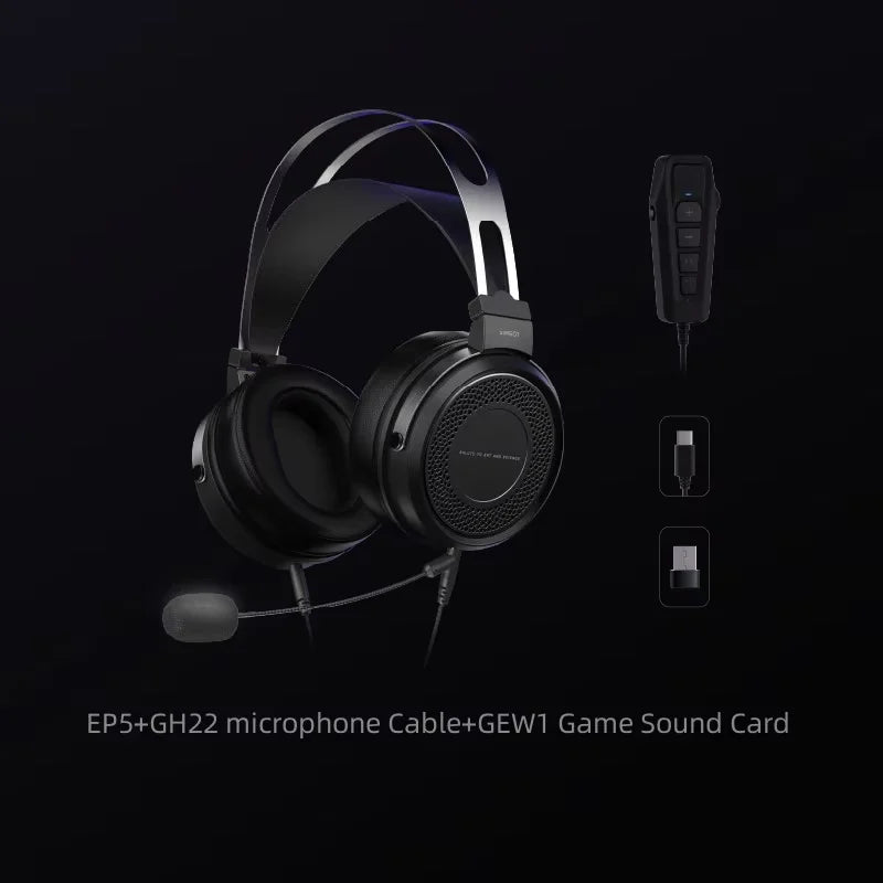 SIMGOT EP5 High-Performance 50mm Dynamic Driver Wired Headphones – HiFi Gaming Headset, Low Impedance, High Sensitivity, 7.1 Surround Sound