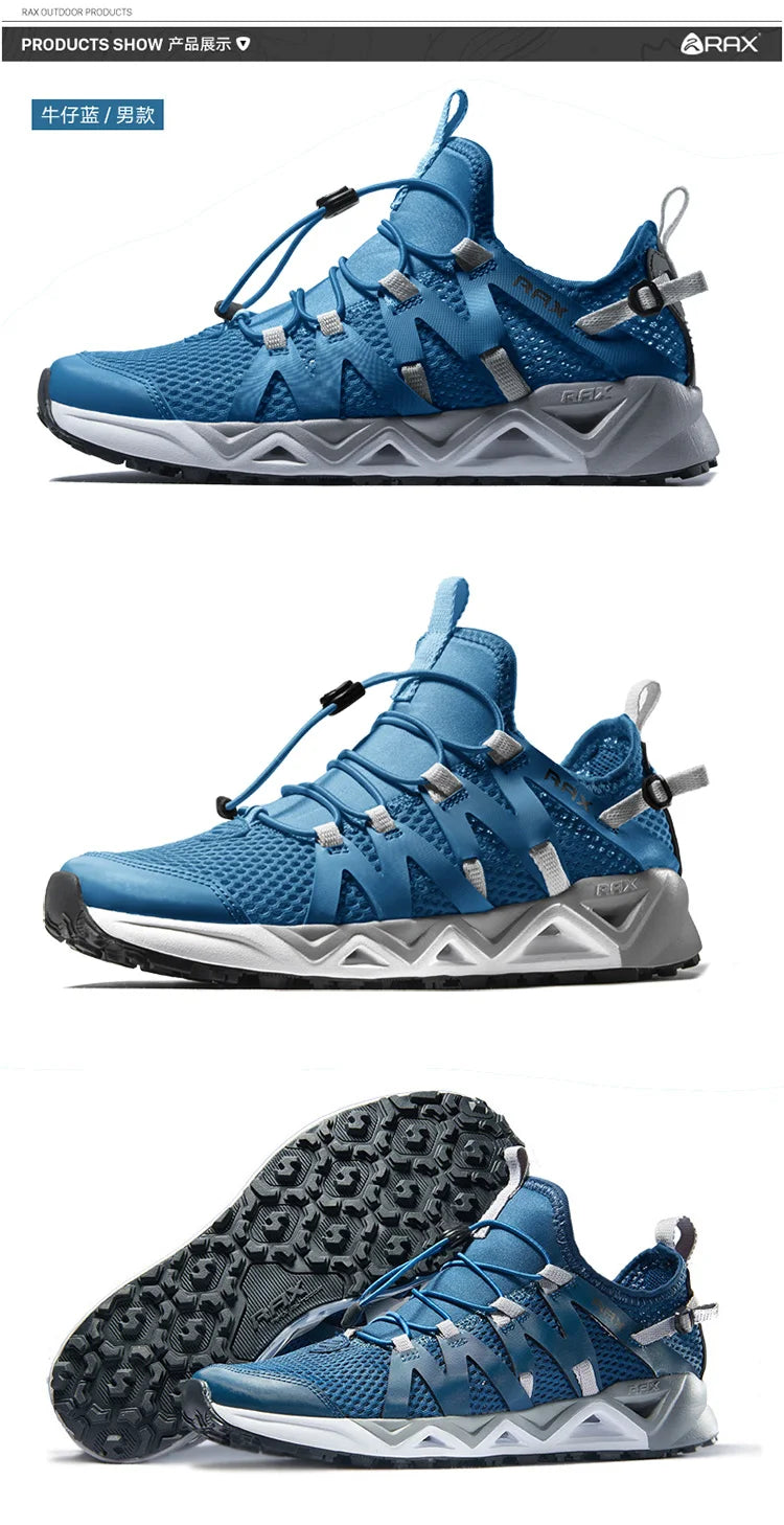 RAX Upstreams : chaussures aquatiques pour homme, baskets de sport de plein air pour homme, sandales d'été pour la plage, chaussures de pêche, chaussures de natation