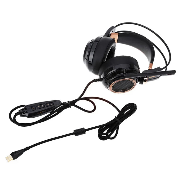 Somic G941 Wired Headphones Gamer Headphone Denoise Gaming Headphone Custom With MicroPhone HeadSets 7.1 Stereo Sound HeadSet
