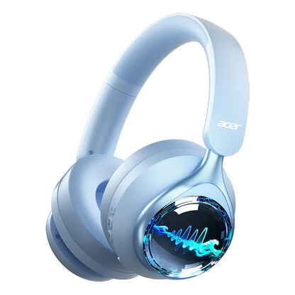 Acer OHR712 Wireless Bluetooth 6.0 Headphones, Foldable Over-Ear Bluetooth Headphones with Active Noise Cancellation, 360° Spatial Sound, HiFi Deep Bass Headset for Travel, Home & Office